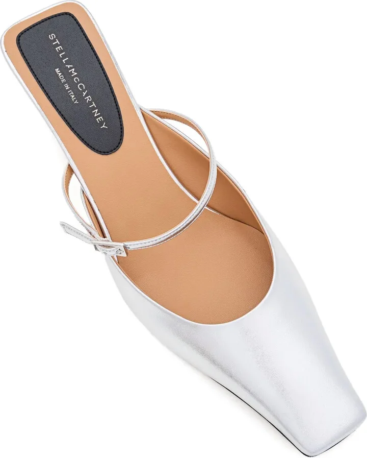 90mm Buckle-Fastening Slingback Mules - Image 4