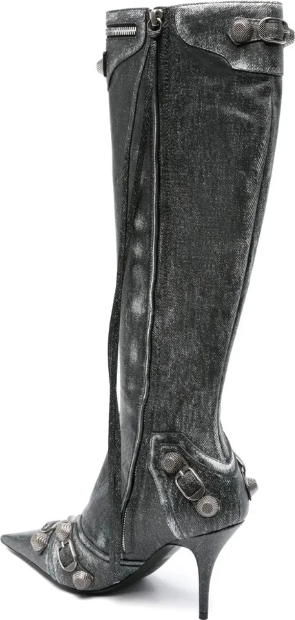 90mm Cagole leather boots - Image 3