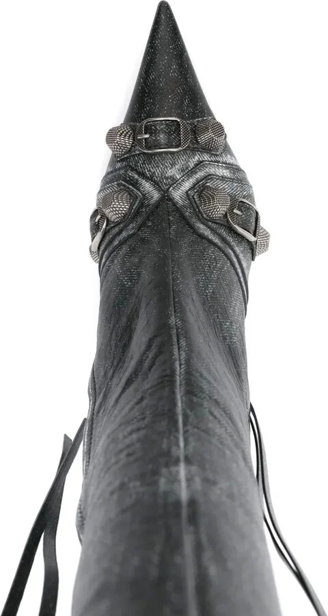 90mm Cagole leather boots - Image 4