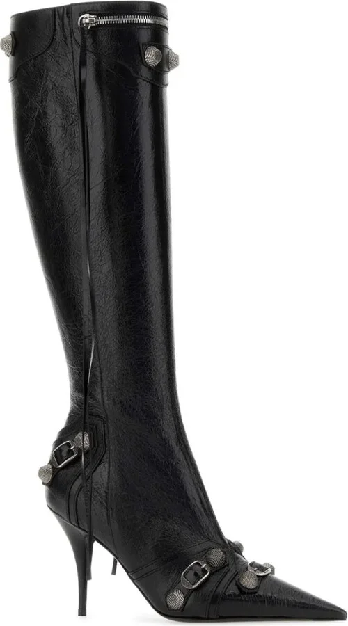 90mm Cagole leather boots - Image 2