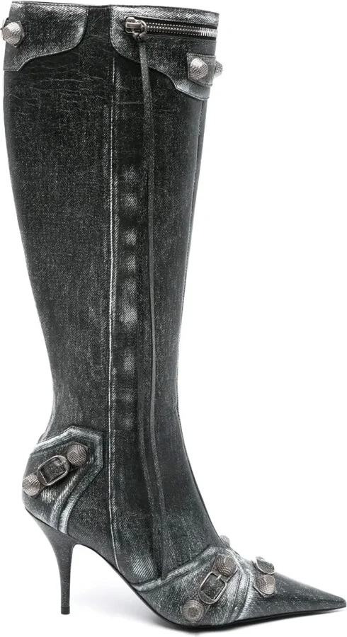 90mm Cagole leather boots