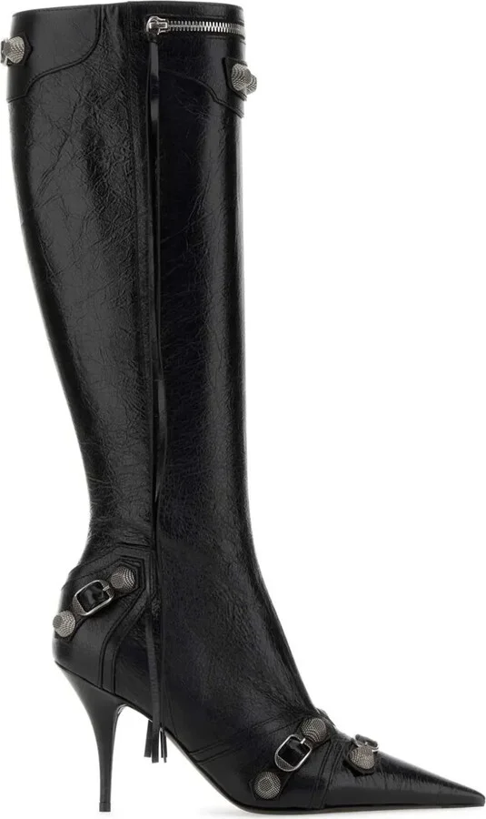 90mm Cagole leather boots