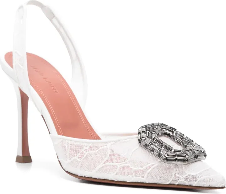 90mm Camelia slingback pumps - Image 2