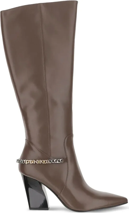 90mm Chain-Embellished Boots
