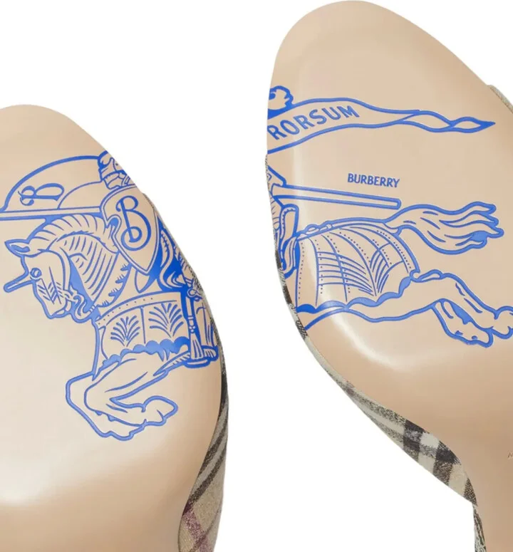 90mm Check-Pattern Sandals - Image 2