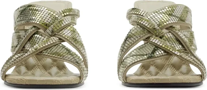 90mm Checked Sandals - Image 2