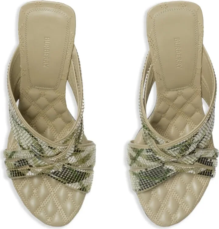 90mm Checked Sandals - Image 4