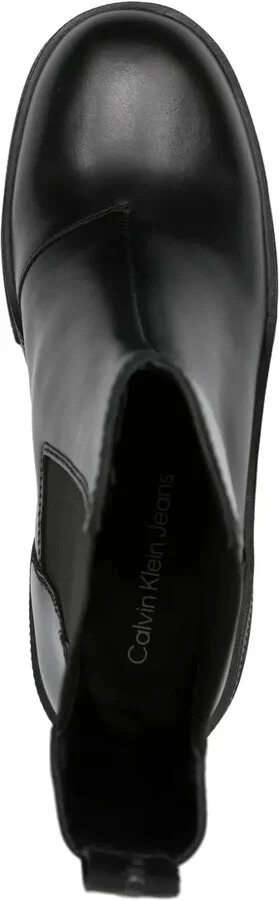 90mm Chunky Leather Boots - Image 4