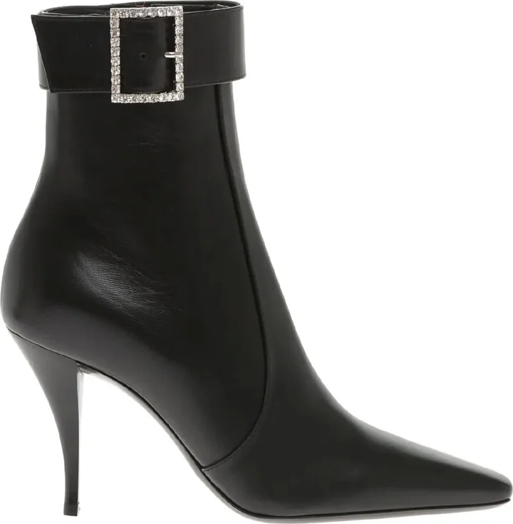 90mm Claude leather boots