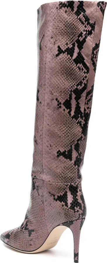 90mm Crocodile-Embossed Boots - Image 3