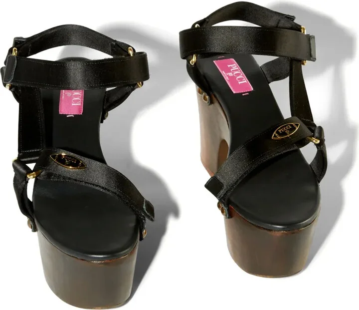 90mm Crush logo-plaque wedge sandals - Image 3