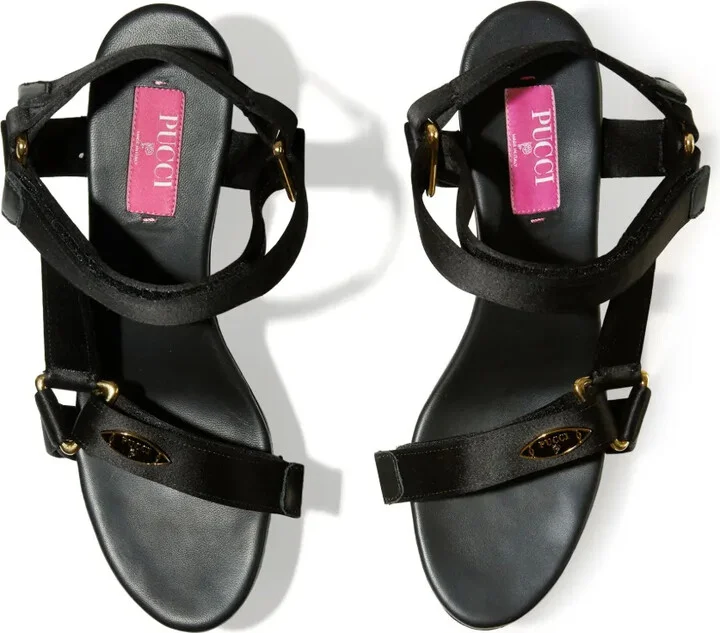 90mm Crush logo-plaque wedge sandals - Image 5