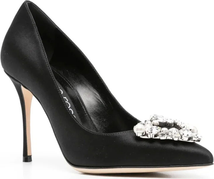 90mm Crystal-Buckle Pumps - Image 2