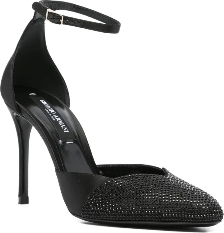 90mm Crystal-Embellished Ankle-Strap Pumps - Image 2