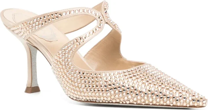90mm Crystal-Embellished Mules - Image 2