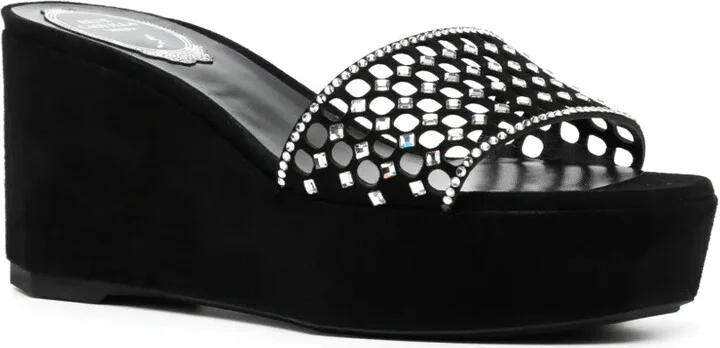 90mm Crystal-Embellished Platform Sandals - Image 2
