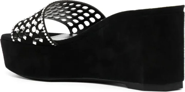 90mm Crystal-Embellished Platform Sandals - Image 3