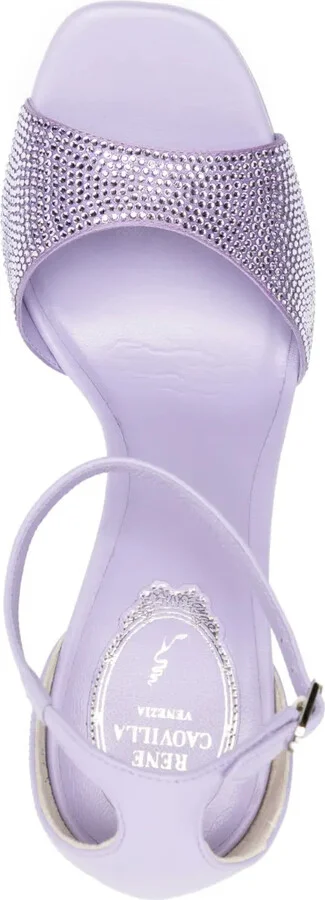 90mm Crystal-Embellished Platform Sandals - Image 4