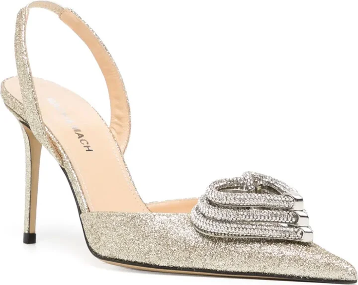 90mm Crystal-Embellished Pointed-Toe Pumps - Image 2