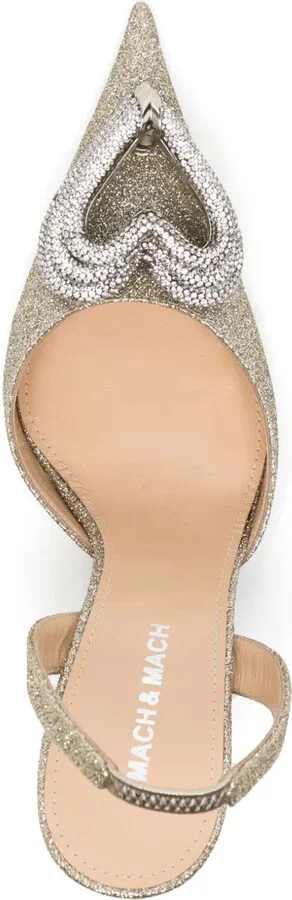 90mm Crystal-Embellished Pointed-Toe Pumps - Image 4