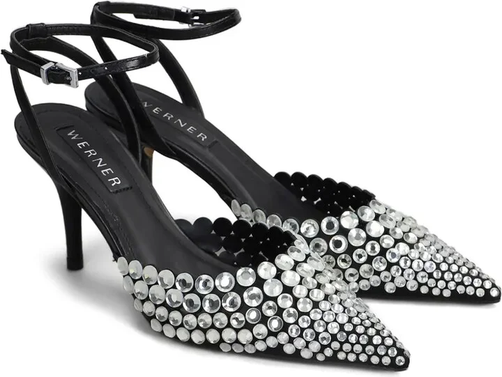 90mm Crystal-Embellished Slingback Pumps - Image 2