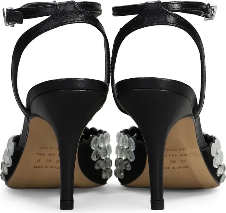 90mm Crystal-Embellished Slingback Pumps - Image 4