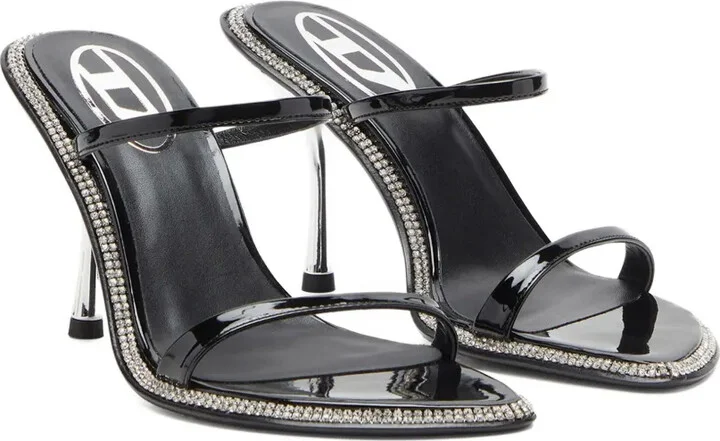 90mm Crystal-Embellished Stiletto Sandals - Image 2