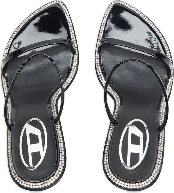 90mm Crystal-Embellished Stiletto Sandals - Image 3