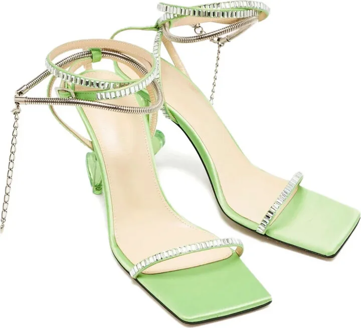 90mm Crystal-Heart Sandals - Image 2