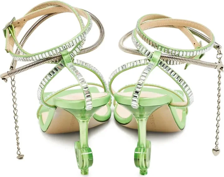 90mm Crystal-Heart Sandals - Image 3