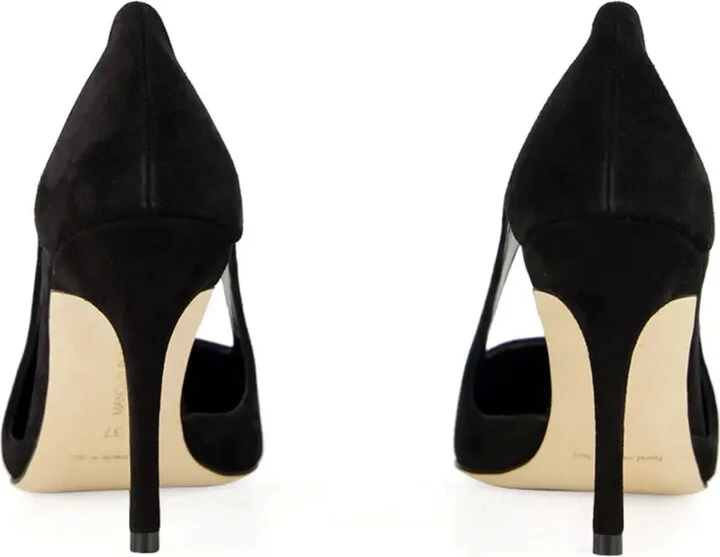 90MM cut-out suede pumps - Image 3
