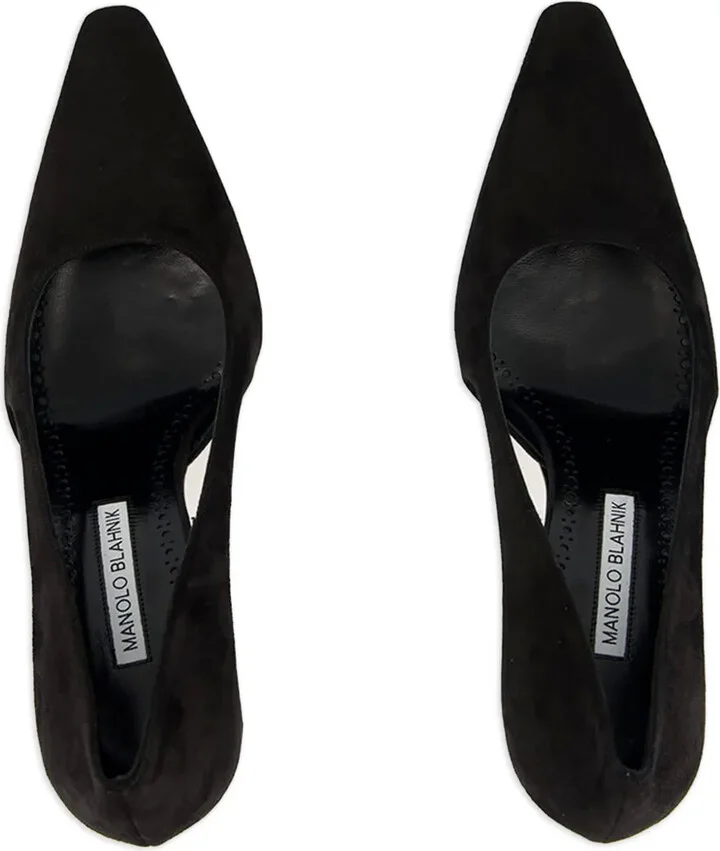 90MM cut-out suede pumps - Image 4