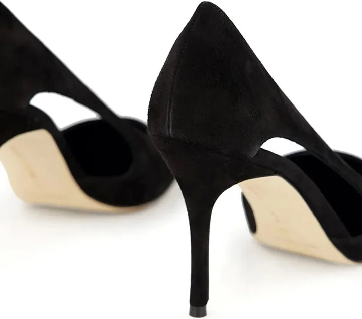 90MM cut-out suede pumps - Image 5