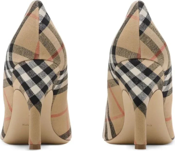 90mm Dame checked pumps​ - Image 3