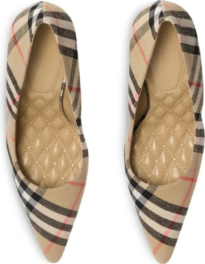 90mm Dame checked pumps​ - Image 4