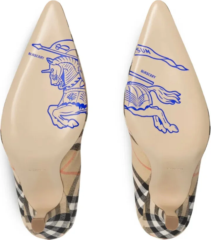 90mm Dame checked pumps​ - Image 5