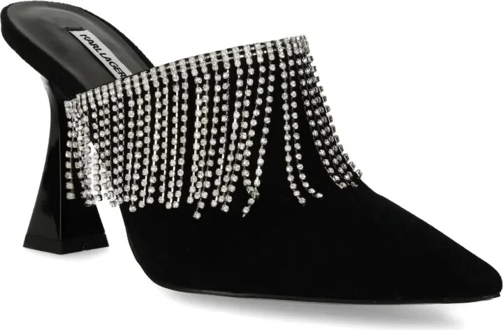 90mm Debut II fringed mules - Image 2