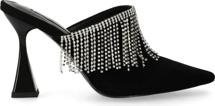 90mm Debut II fringed mules