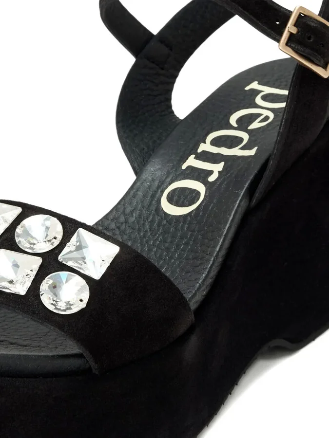 90mm Delina crystal-embellished platform sandals - Image 3