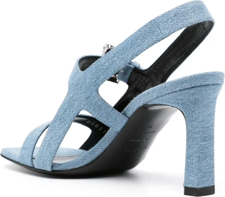 90mm Denim Sandals - Image 3