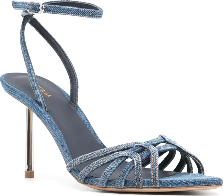 90mm Denim Sandals - Image 2