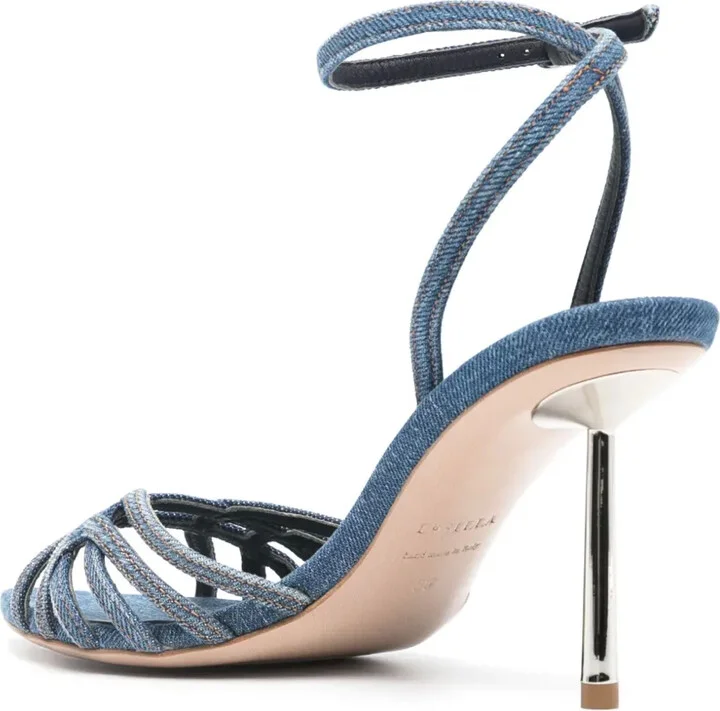 90mm Denim Sandals - Image 3