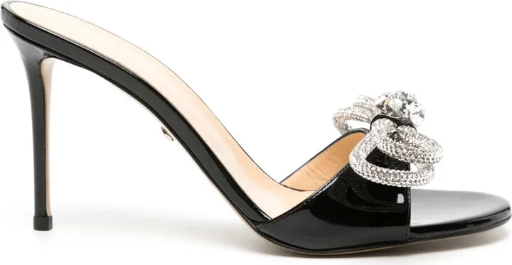 90mm Double-Bow sandals