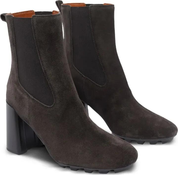 90mm Elastic-Panel Block-Heel Boots - Image 2