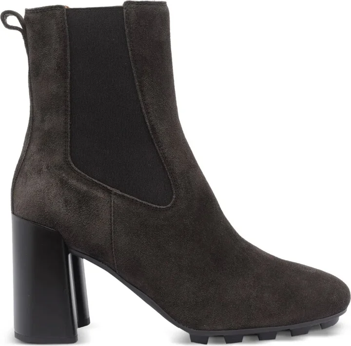 90mm Elastic-Panel Block-Heel Boots