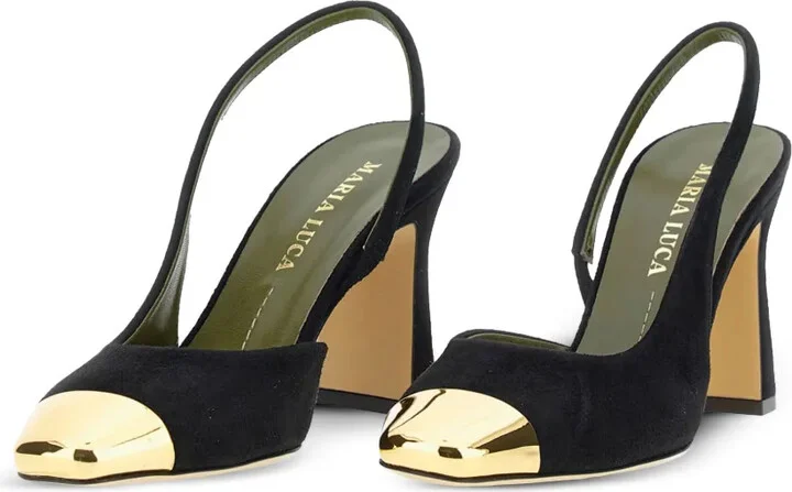 90mm Eleonora gold-toe slingback - Image 2