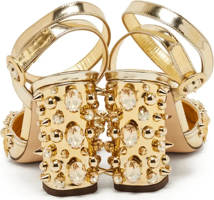 90mm Embellished Block-Heel Pumps - Image 3