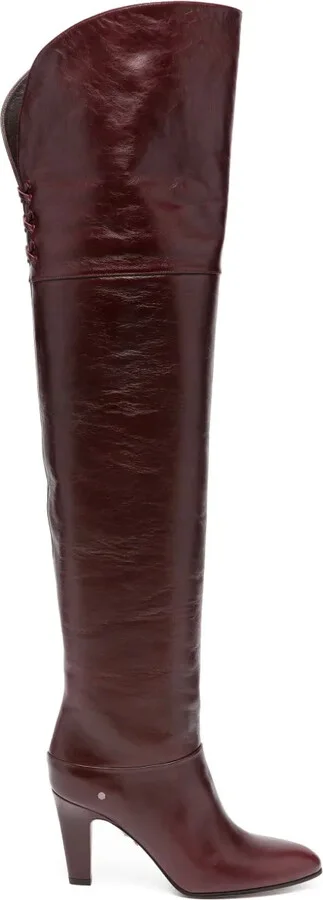 90mm Eve leather boots