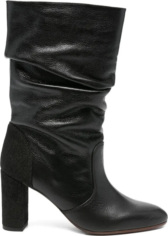 90mm Eychel slouch leather boots