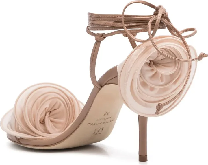 90mm Floral-Appliqué Sandals - Image 3